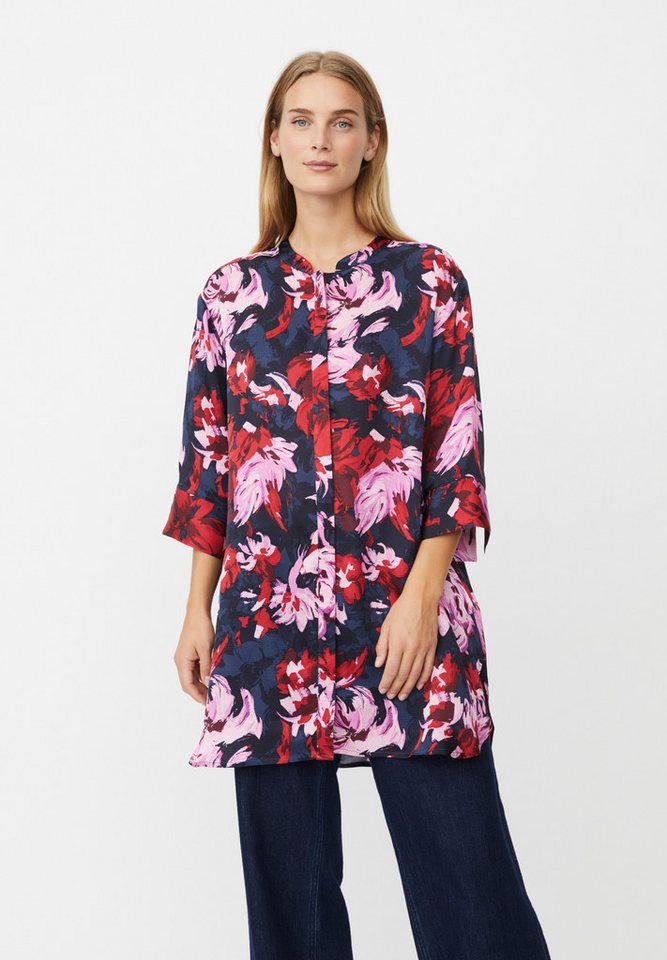 Masai Langarmbluse MaGeam Elegante Tunika mit Stehkragen, feminin, locker fallend von Masai