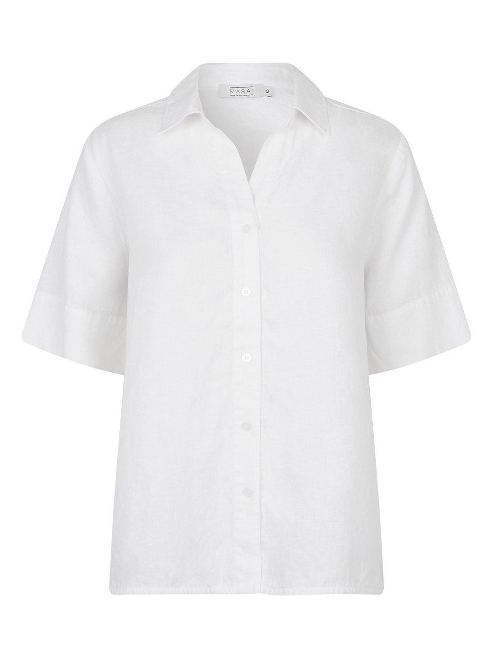 Masai Shirt Damen Leinen, weiß von Masai