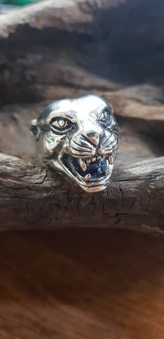 Pantherring Silber .925 Jede Größe von MasaiArt