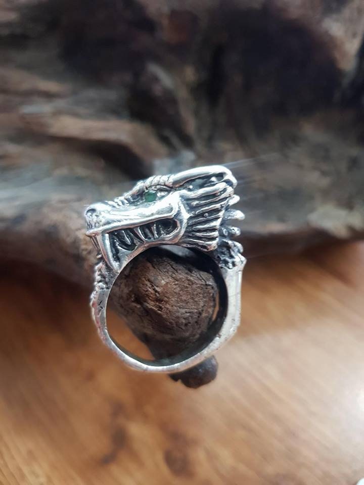 Ring Mit Drachen-Smaragd-Augen von MasaiArt