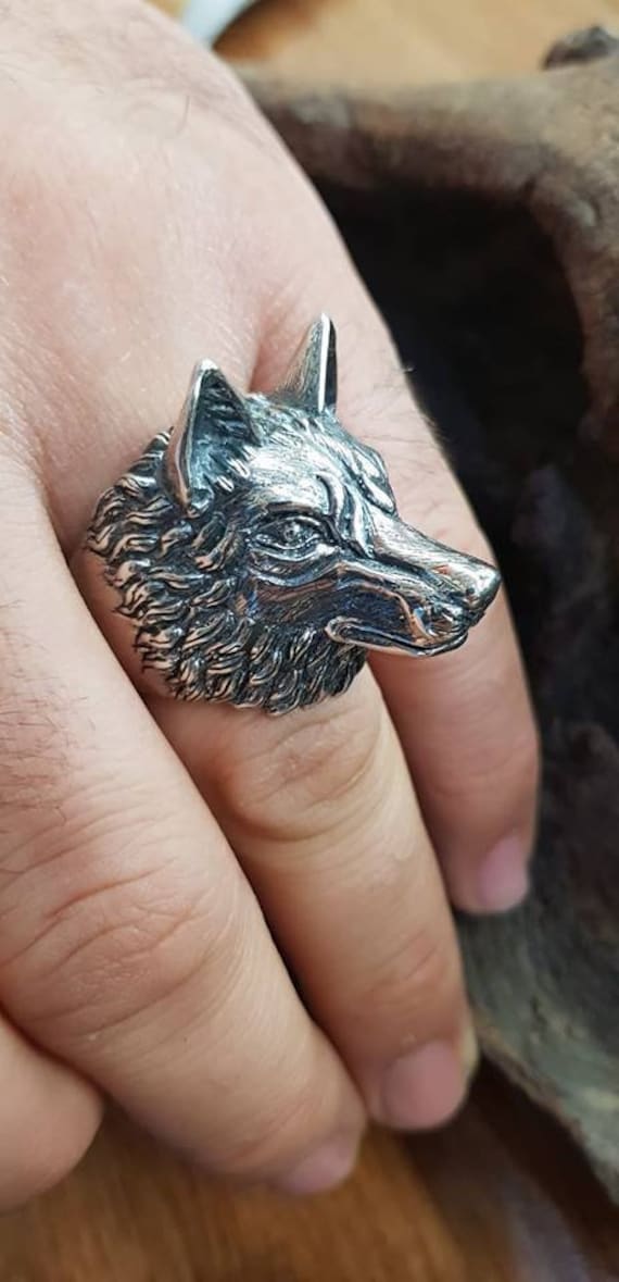 Wolf Im Silver.925 Ring von MasaiArt