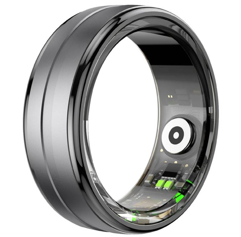 Masbekte Smart Ring 9# Umfang 60 mm Intelligenter Ring (Aluminiumring mit Schlaftracker, Fitness- und Wellness-Tracker), für iOS, Android, Hongmeng von Masbekte