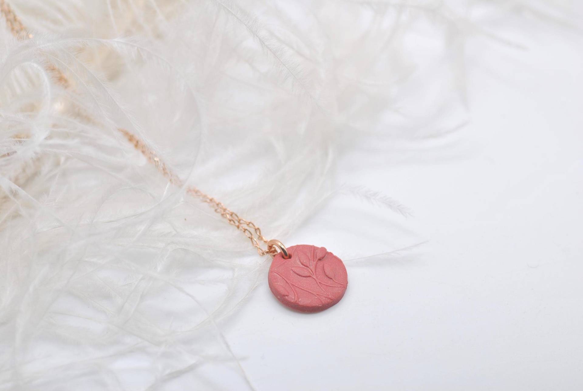 Blätter Kette - Polymer Clay Anhänger Kaminrot Mit Ton Zweige Masbelleza Blätter Kette - Polymer Clay Anhänger Kaminrot Mit Ton Zweige Masbelleza von Masbelleza
