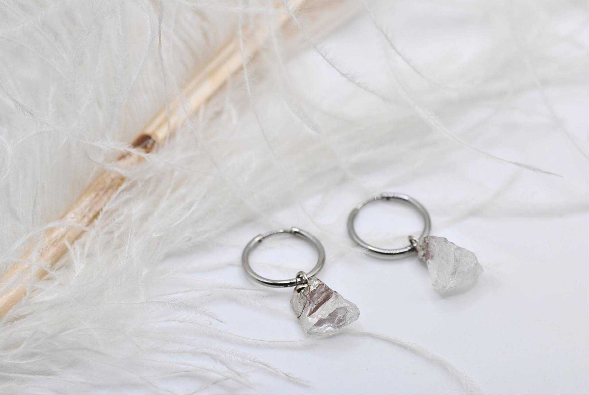 Creolen Ohrringe Silber - Silber Mit Steinen Bergkristall Schmuck Topas Kristall Klarer Edelstein Heilwirkung Masbelleza Creolen Ohrringe Silber - Silber Mit Steinen Bergkristall Schmuck Topas Kristall Klarer Edelstein Heilwirkung Masbelleza von Masbelleza