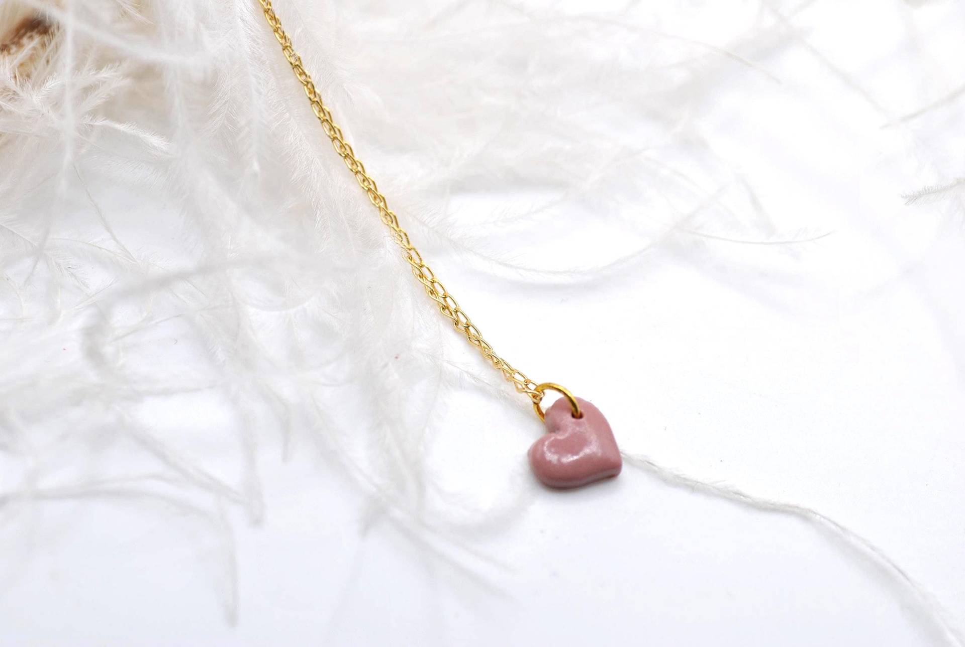Kette Mit Anhänger Herz - Polymer Clay Schmuck Ton Silberkette Damen Masbelleza Kette Mit Anhänger Herz - Polymer Clay Schmuck Ton Silberkette Damen Masbelleza von Masbelleza