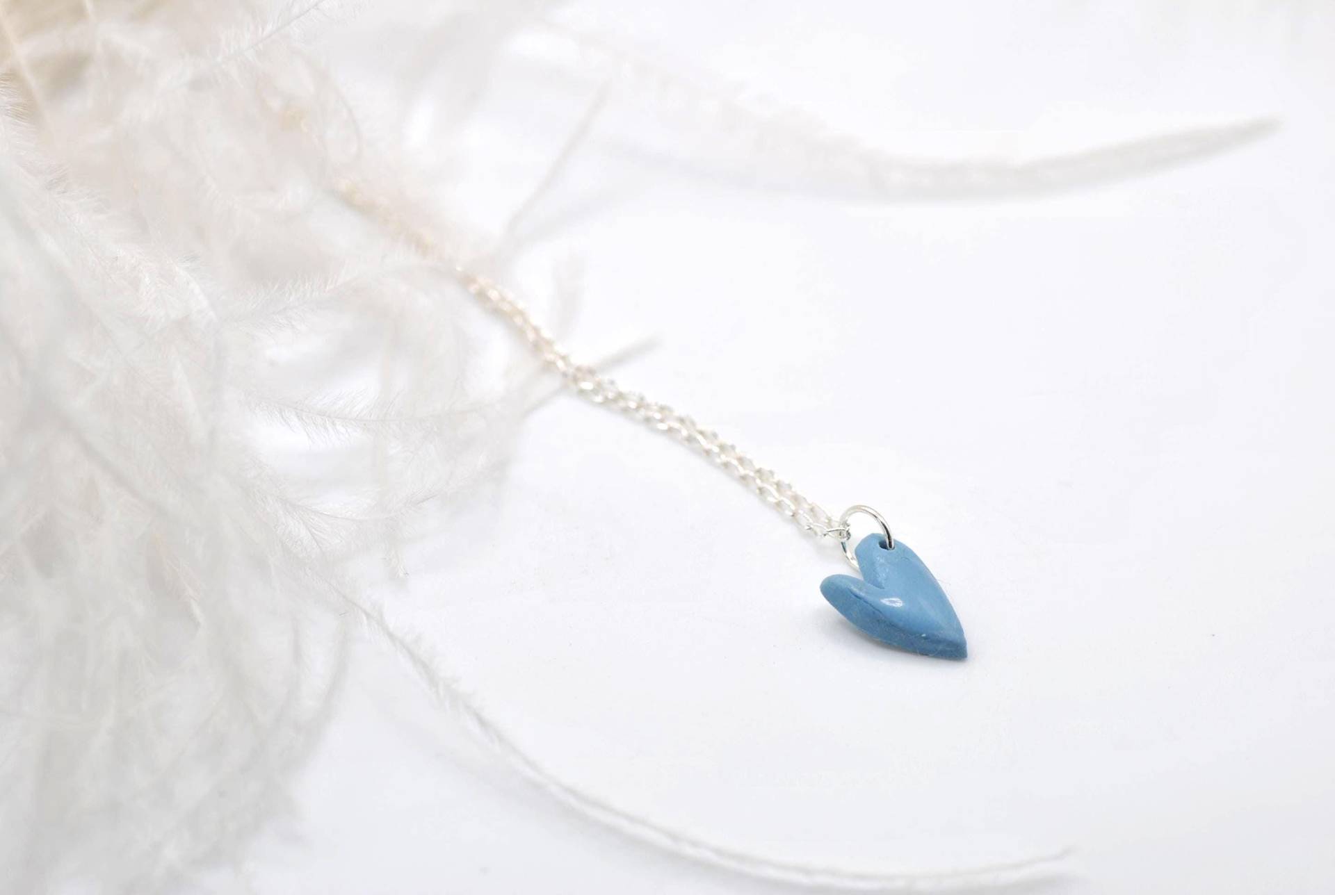 Kette Mit Anhänger Herz - Polymer Clay Schmuck Ton Silberkette Damen Masbelleza Kette Mit Anhänger Herz - Polymer Clay Schmuck Ton Silberkette Damen Masbelleza von Masbelleza