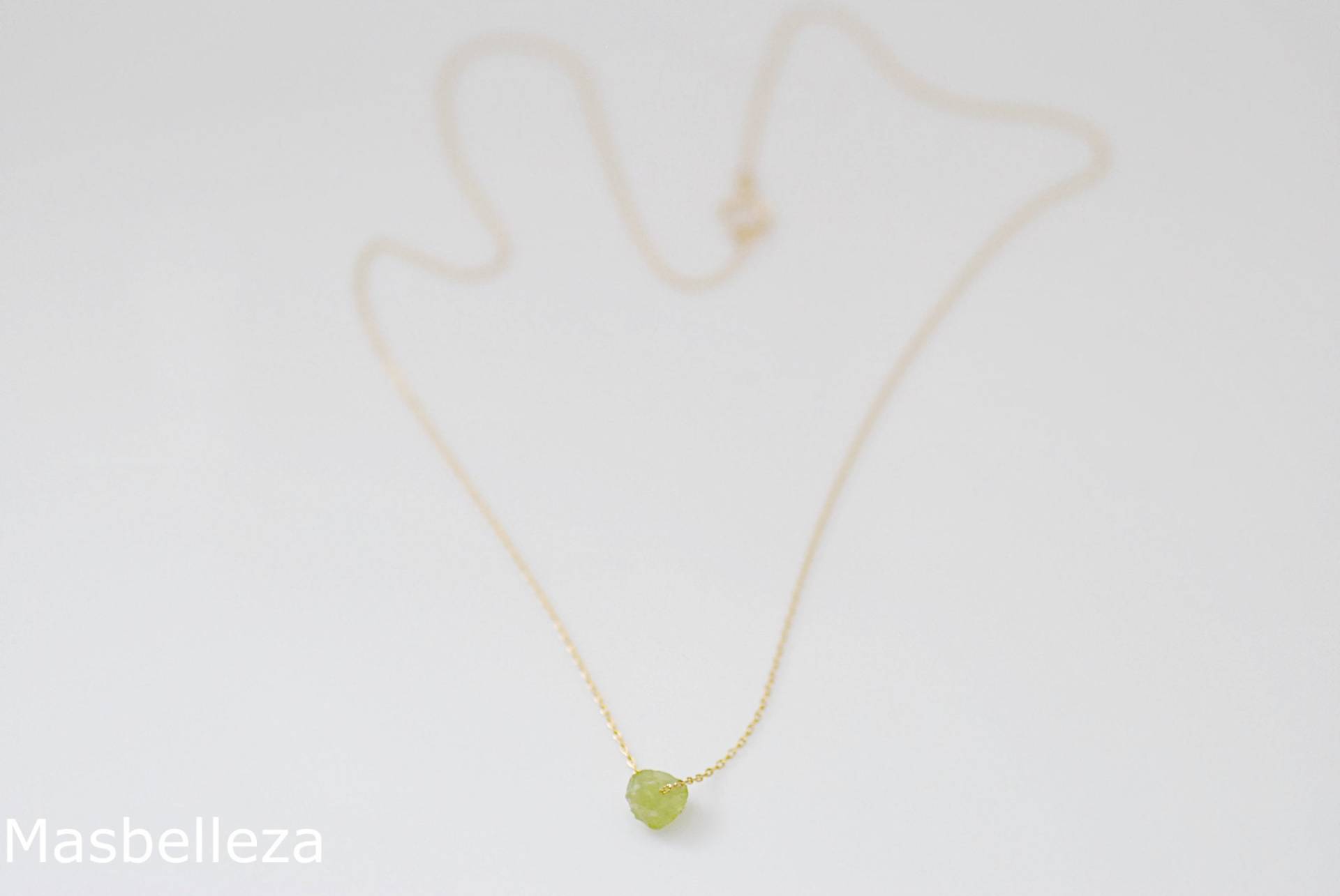 Süsse Kette Vergoldetes Sterlingsilber Mit Peridot von Masbelleza