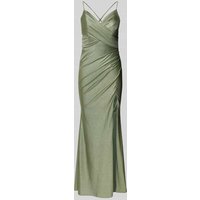 Mascara Abendkleid in Wickel-Optik in Mint, Größe 38 von Mascara