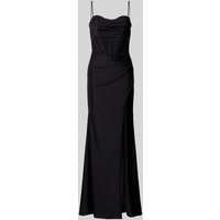 Mascara Abendkleid mit Schnürung und Gehschlitz in Black, Größe 36 Mascara Abendkleid mit Schnürung und Gehschlitz in Black, Größe 36 von Mascara