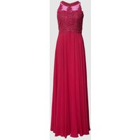 Mascara Abendkleid mit Spitzenbesatz und Label-Patch in Fuchsia, Größe 34 Mascara Abendkleid mit Spitzenbesatz und Label-Patch in Fuchsia, Größe 34 von Mascara
