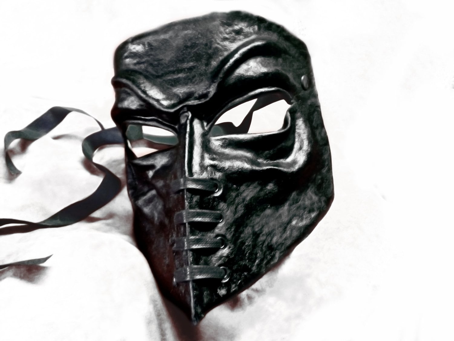 Bauta Venedig Karneval Venezianisch Casanova Schwarz Leder Maske Kostüm Larp Renaissance Wicca Gothic Pagan Dekor Bauta Venedig Karneval Venezianisch Casanova Schwarz Leder Maske Kostüm Larp Renaissance Wicca Gothic Pagan Dekor von MaschereFabula