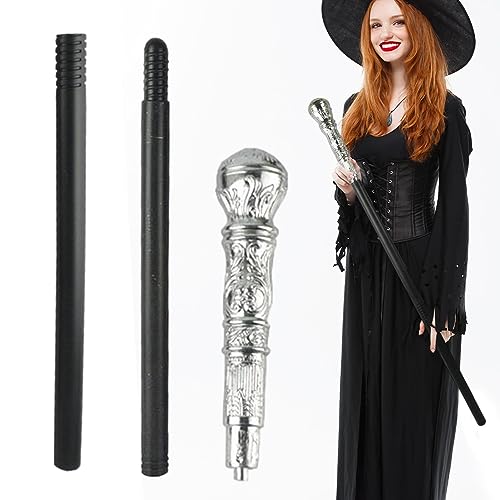 Halloween Prop Stick Pimp Canes, Zauberstab Zepter Cane für Halloween King Cosplay Prop, Tragbarer Festival-Zauberstab für Halloween-Party-Themenzubehör Maseyivi von Maseyivi