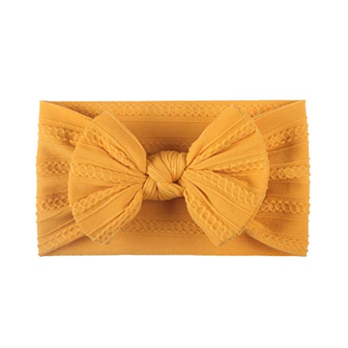 Baby-Kopfbedeckung für Mädchen, Haarschmuck, solide Schleife, Stirnband, Kinder-Babypflege, Mädchen-Stirnband mit Schleife (G, Einheitsgröße) von Mashaouyo