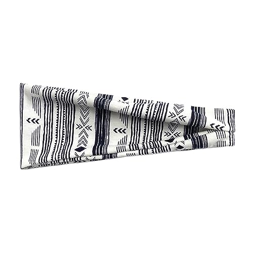 Boho-Stirnbänder für Damen, modisches breites Stirnband, Yoga-Workout-Stirnbänder, Haar-Accessoires-Band Stirnband Wintersport Herren (Dark Gray, One Size) von Mashaouyo