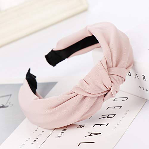 Einfaches Haarbügel Frauen süße Mode Haarbandkopf Haarknoten Fashion-Haarhaare Mädchen Kopfband Herren Farbig (Pink, One Size) von Mashaouyo