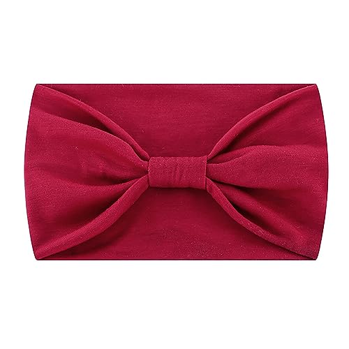 Elastische Übung Haarband Yoga Stirnband Schweiß Docht Stirnband Mode Bandana Stirnband Haar Zubehör Stirnband Samt Schwarz (Red, One Size) von Mashaouyo