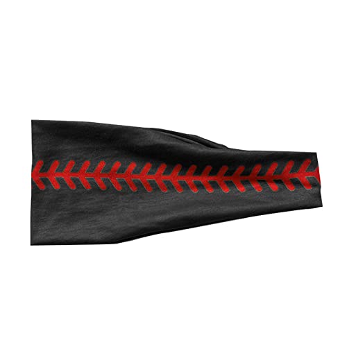 Frauen-Druck-Stirnband-elastischer Kopfwickel-Haarband-Bandana-Stirnband Hüftgürtel Herren (BK1, One Size) von Mashaouyo