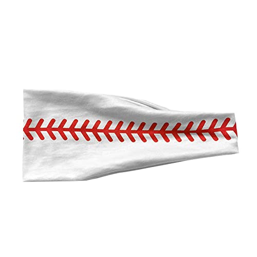 Frauen-Druck-Stirnband-elastischer Kopfwickel-Haarband-Bandana-Stirnband Hüftgürtel Herren (White, One Size) von Mashaouyo