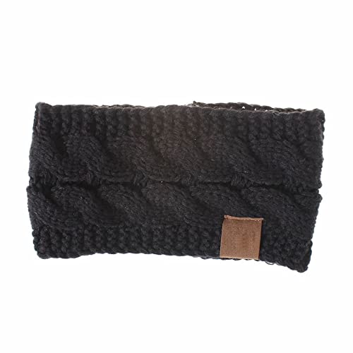 Haarband Wollgarn Buntes Punktgarn Acrylgarn Damen Stirnband Haarschmuck Damen Winter Warm Stirnband Skifahren Strickmütze Ohrwärmer Stirnbänder Stirnband Winter Herren (A, One Size) von Mashaouyo