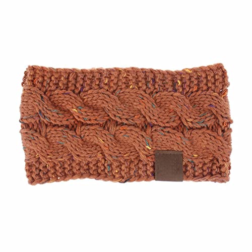 Haarband Wollgarn Buntes Punktgarn Acrylgarn Damen Stirnband Haarschmuck Damen Winter Warm Stirnband Skifahren Strickmütze Ohrwärmer Stirnbänder Stirnband Winter Herren (K, One Size) von Mashaouyo