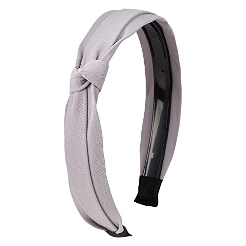 Headband Wide-Brimm Bogen Women 's samt Point Point Shaping Band Tau Haare Headwatch Fristern-Headband Stirnband Schwarz (Grey, One Size) von Mashaouyo