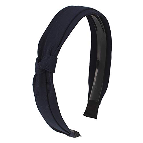 Headband Wide-Brimm Bogen Women 's samt Point Point Shaping Band Tau Haare Headwatch Fristern-Headband Stirnband Schwarz (Navy, One Size) von Mashaouyo