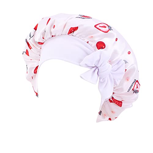 Kinder Jungen Hut Mütze Haar Turban Wickel Turban Hüte Bad Duschhaube Badehut Haarschutz Duschhauben Schlummertrunk Schwitzen Anzug (White, One Size) von Mashaouyo