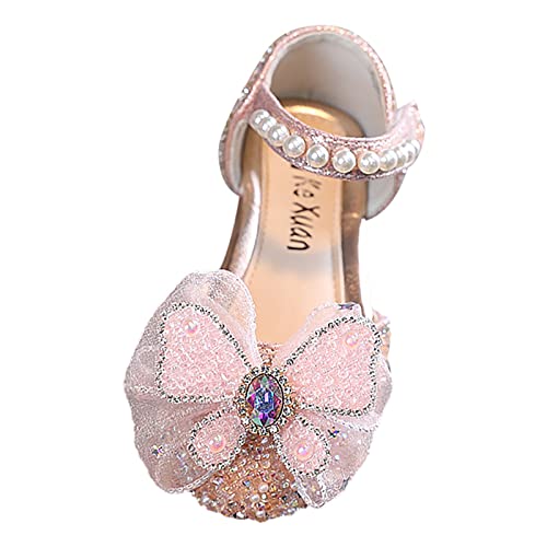 Mädchen Kinderschuhe Glänzende Schleife Prinzessin Schuhe Freizeitschuhe Performance Kleid Schuhe Hochzeitsschuhe Tanzschuhe Festschuhe Elegant Abendschuhe Blumen Einzelschuhe Bequeme von Mashaouyo