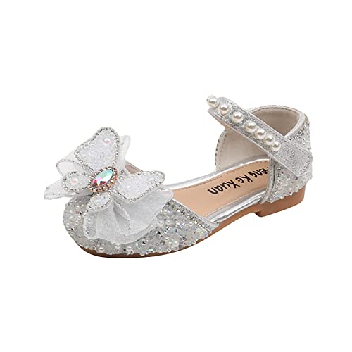 Mädchen Kinderschuhe Glänzende Schleife Prinzessin Schuhe Freizeitschuhe Performance Kleid Schuhe Hochzeitsschuhe Tanzschuhe Festschuhe Elegant Abendschuhe Blumen Einzelschuhe Bequeme von Mashaouyo