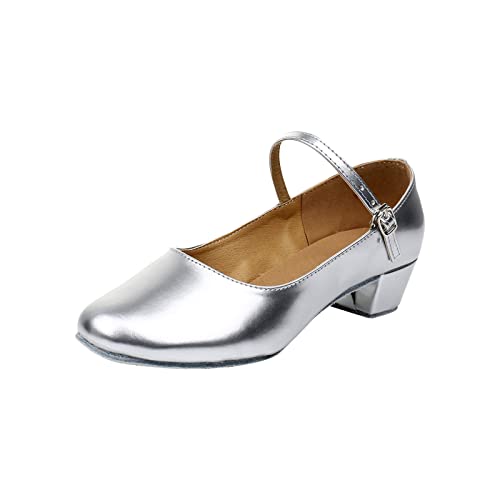 Mädchen Kinderschuhe Kinder Stöckelschuhe Tanzschuhe Einfarbig Kinder latein Schuhe Trainings Tanzschuhe Einfaches Design Party Schuhe Hochzeitsschuhe Glitzer Festliche Schuhe Bequeme von Mashaouyo