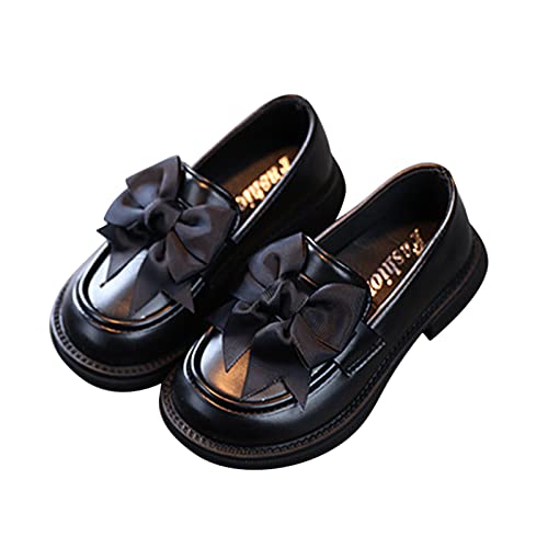 Mädchen Kinderschuhe Uniformschuhe Loafers Einzelschuhe Bowknot Performance Loafers Schuhe Abendschuhe Weiche Sohle Freizeitschuhe Baby Lederschuhe Performance Kleid Schuhe Mode von Mashaouyo