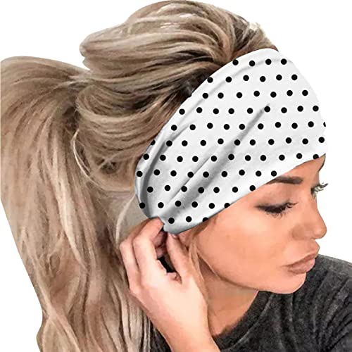 Männer Frauen Lässiges Training Sport Stirnband Laufen Yoga Elastisches Haarschmuck Stirnband Kopfschmuck (A, One Size) von Mashaouyo