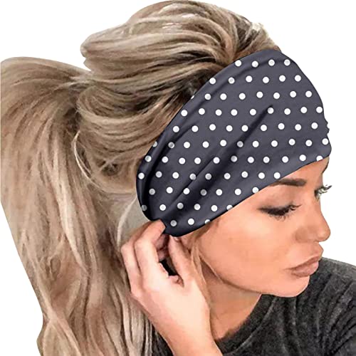 Männer Frauen Lässiges Training Sport Stirnband Laufen Yoga Elastisches Haarschmuck Stirnband Kopfschmuck (C, One Size) von Mashaouyo