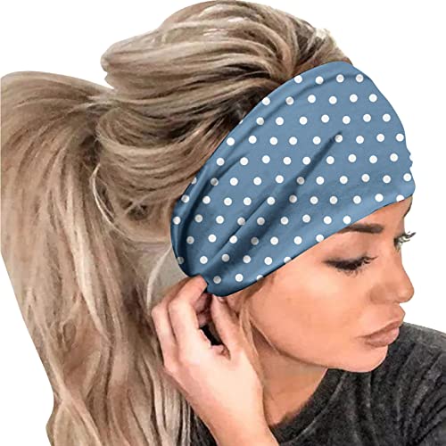 Männer Frauen Lässiges Training Sport Stirnband Laufen Yoga Elastisches Haarschmuck Stirnband Kopfschmuck (E, One Size) von Mashaouyo