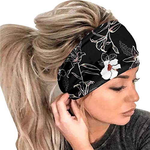 Männer Frauen Lässiges Training Sport Stirnband Laufen Yoga Elastisches Haarschmuck Stirnband Ohrenwärmer Herren Winter (B, One Size) von Mashaouyo