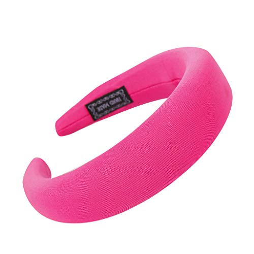 Mode Schwamm Haarband Frauen Haarkopfgreifer einfache Süße Mädchen Haarreif Squash Schläger Schutz (Hot Pink, One Size) von Mashaouyo