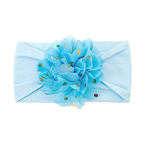 Neugeborenes Kleinkind Kinder Baby Mädchen Baby Stirnbänder Weiche Headwraps Fotografie Requisiten Haarband Kinder Jungen (Blue, One Size) von Mashaouyo