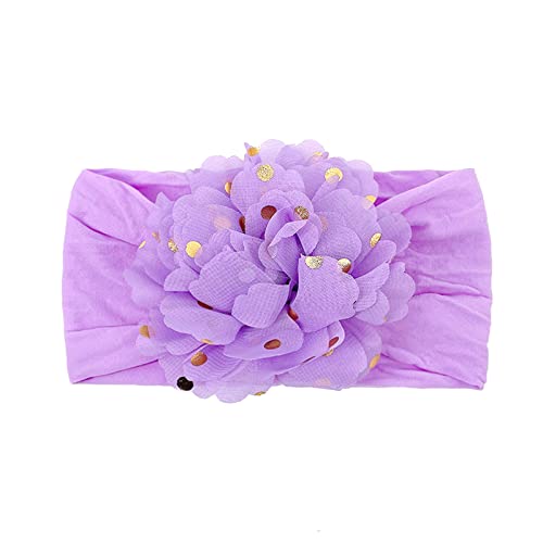 Neugeborenes Kleinkind Kinder Baby Mädchen Baby Stirnbänder Weiche Headwraps Fotografie Requisiten Haarband Kinder Jungen (Purple, One Size) von Mashaouyo