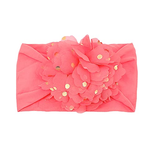 Neugeborenes Kleinkind Kinder Baby Mädchen Baby Stirnbänder Weiche Headwraps Fotografie Requisiten Haarband Kinder Jungen (Watermelon Red, One Size) von Mashaouyo