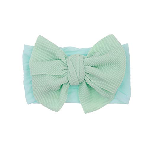 Stretch Bowknot Baby Kleinkind Haarband Mädchen 1PC Headband Headbeige Zubehör Stirnband Haarband Damen (Mint Green, One Size) von Mashaouyo