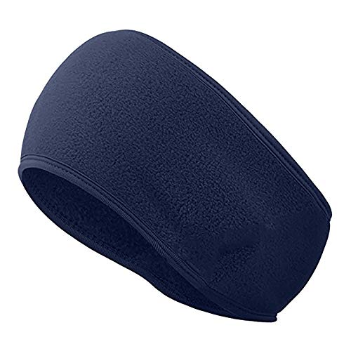 Trägern Fleece-und warm Windohr kalt Running Radfahren Haarreif und Kopfbügel Stirnband Softshell (Dark Blue, One Size) von Mashaouyo