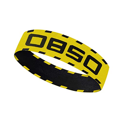 Trendy Herren Stirnband Sexy Haarschmuck Nachtclub Tanz Fitness Laufnetz Rot Cooles Stirnband Haarband Breites Stirnband Damen (Yellow, One Size) von Mashaouyo