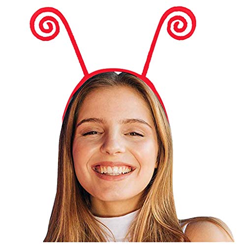 Unisex Cosplay Lustiges Zubehör antenne Design Party Kostüm Cosplay Headband Laufweste (Red, One Size) von Mashaouyo