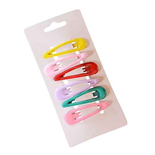 Wassertropfenförmige Damen Accessoires Bunte 6PC Mode Haarnadel Clip Haarschmuck Stirnband Fahrrad Herren (F, One Size) von Mashaouyo