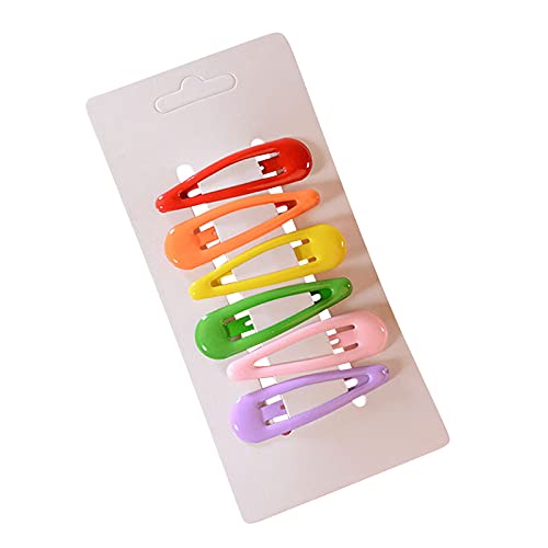 Wassertropfenförmige Damen Accessoires Bunte 6PC Mode Haarnadel Clip Haarschmuck Stirnband Fahrrad Herren (Multicolor, One Size) von Mashaouyo