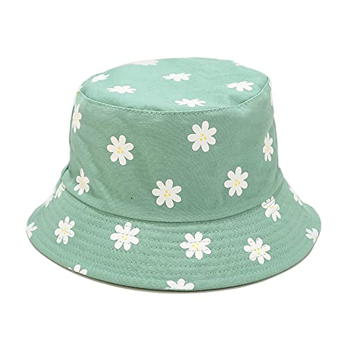 Mashiaoyi Unisex-Druck, doppelseitig, wendbar, Fischerhut, Kleine Blume, Grün, M Mashiaoyi Unisex-Druck, doppelseitig, wendbar, Fischerhut, Kleine Blume, Grün, M von Mashiaoyi