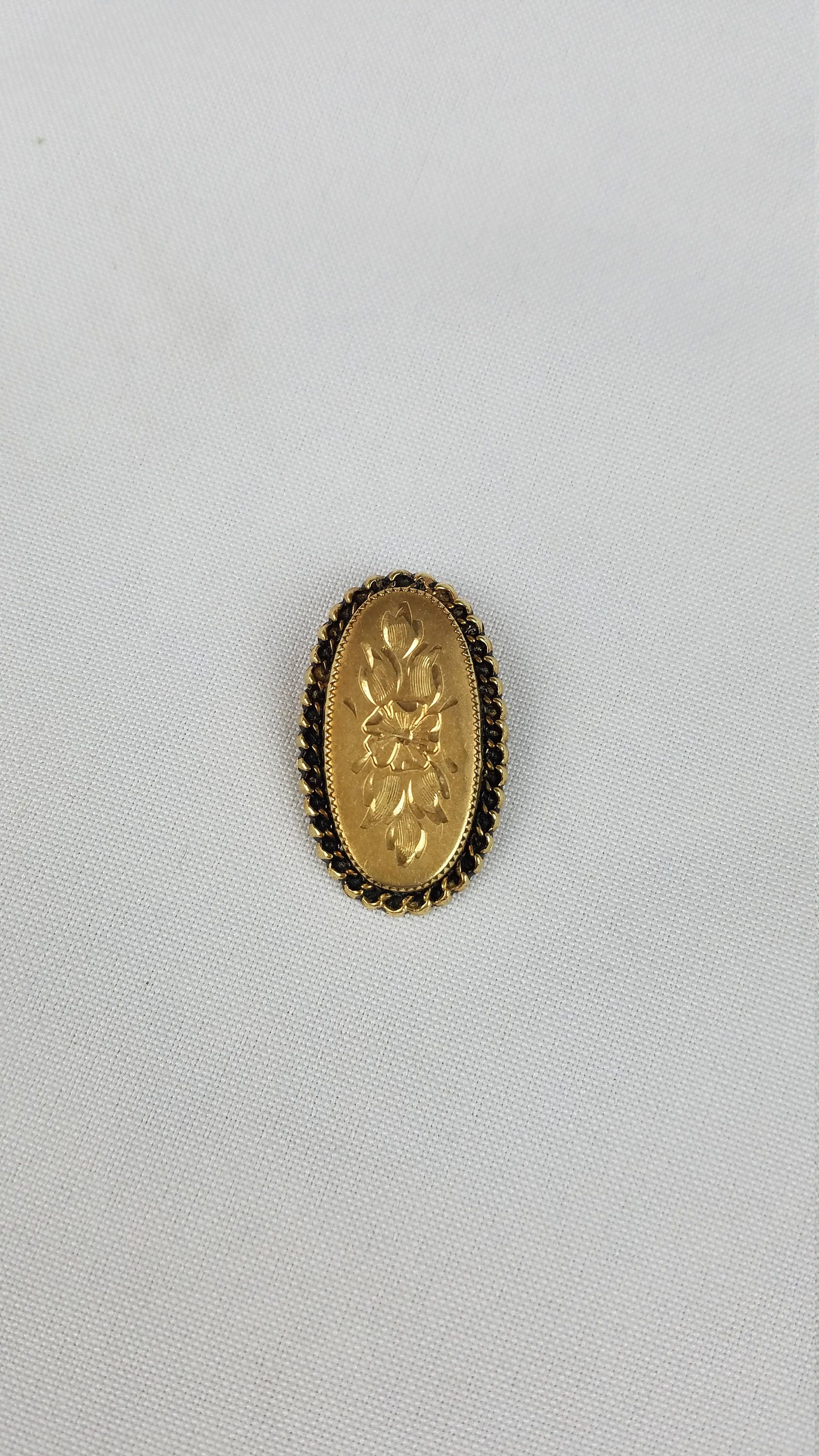 1/20 12K Gold Gefüllt Brosche Blumen Eingefasst 1/20 12K Gold Gefüllt Brosche Blumen Eingefasst von MashliDesign