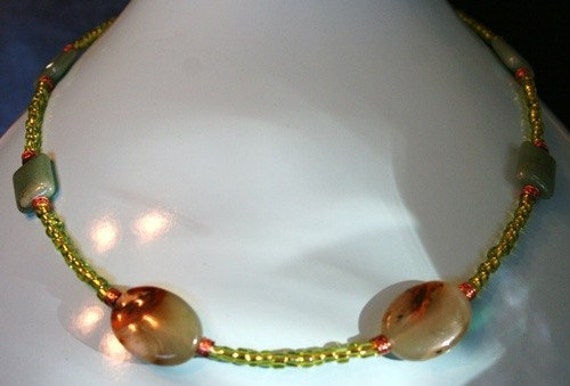 Achat Und Neue Jade Kette von MashliDesign