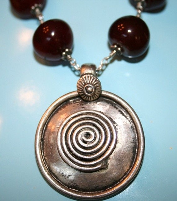 Handgemachte Karneol Halskette Auf Sterling Silber Kettenschmuck von MashliDesign