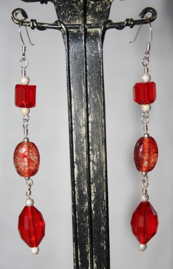 Handgemachte Sterling Silber Ohrringe Mit Glasperlen von MashliDesign